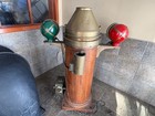 Vintage Wwii U S Navy Kelvin    White Binnacle W  Compass Maritime Nautical