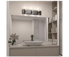 Artika Hologram 24 In  3-light Matte Black Integrated Led 5 Cct Vanity Light Bar