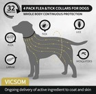4-pack Dog Flea   Tick Collar  Waterproof 32 Months Protection