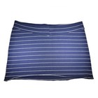 Navy Blue Striped Mini Skirt     Stretch Knit Comfort     Crossdresser   Transgender