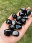 Jet Tumbled Stone - Polished Jet Crystal  Natural Jet From Siberia  Russia