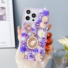 For Iphone 16 Pro 15 14 13 12 11 Shockproof Bling Diamond Hard Back Girl Case