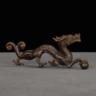 Japan Bronze Dragon Paperweight Multi-purpose Tea Ceremony Calligraphy Accessory