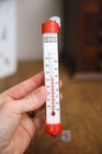 Vintage Case Tractors Glass Advertising Thermometer International Harvester Farm