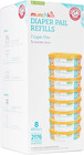 Munchkin Arm   Hammer Diaper Pail Refill Rings 8 Pack Holds 2176 Diapers