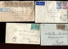 Ghana gold Coast 1917 - 1951  14 Genuine Used Letters  Rare   93464 