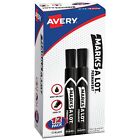 Avery Marks-a-lot Large Desk Style Permanent Markers Chisel Tip Black Dozen