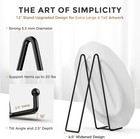 4 Pack 12 Inch Large Plate Stands holder For Display - Metal Picture Frame Holde