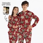 Custom Pet Face Christmas Pajama Set  Custom Pet Photo Santa Pajamas Set  Family