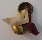 Vintage Los Angeles Rams Nfl Pinback Button Ribbon Football Pin Red Gold Ribbon