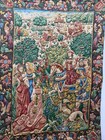 Vintage Fabulous Pictorial Figurative Decorative Tapestry Wall Hanging Home Deco