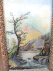 Ornate Victorian Gilded Gesso Framed Oil On Canvas Painting