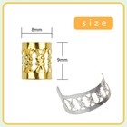 100 Pcs Dreadlocks Beads Metal Hair Cuffs Hair Braiding Rings Braid Clips For Wo