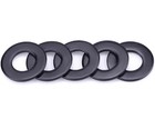 7 16  Stainless Steel Flat Washers Black 0 47  Id  1  Od  Pack Of 50