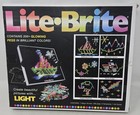 Lite Brite Magic Screen Kids Toy Fun Light Bright Game Set Pegs Works Great 