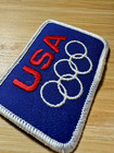 Usa Olympic Games Rings Logo Vintage Iron-on Patch Red White Blue Sports Emblem