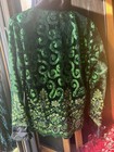 New Western Horse Show Shirt Green Horsemanship Pleasure Showmanship Womens Lg 