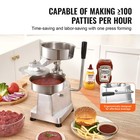 6  Commercial Burger Patty Maker Hamburger Meat Press Forming Machine
