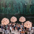 60 Globos Metalicos Color Rose Gold Y Confeti Decoracion Para Fiestas Mujer Set