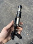 Vintage 1940s Toy Student Microscope Metal Cast Iron Black Crackle Finish Vtg