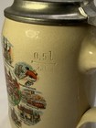 Vintage German Beer Stein Nurnberg City Landmarks Ceramic Powter Lid 0 5l