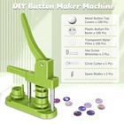 1  25mm Button Maker Machine Installation-free Diy Pin Badge Punch Press Kit