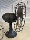 Vintage Emerson Electric Oscillating Fan W  4 Brass Blades 6250-d St Louis Works