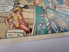 Fathom Pinball Machine Flyer Bally Original Discoloring From Dealer Sticker