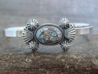 Native American Sterling Silver   Turquoise Bracelet By Francisco