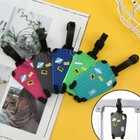 Portable Soft Silicone Printed Luggage Tag Baggage Handbag Travel Suitcase Tags 