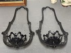 Vintage   Antique Pair Of Cast-iron Style  Metal Oil Lamp Hangers