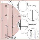Menkxi Set Of 2 Plate Rack For Wall Vertical 4 Tier Metal Wall Plate Holder D   