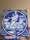 Minton Blue And White Art Pottery Tile   Pb88