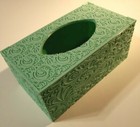 3d Printed Designer Facial Tissue Dispenser Box Cover Holder With Flower Pattern