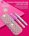 Expert Slant And Point Tip Tweezer Set With Exclusive Storage   Carrying Case   