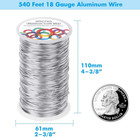 Bendable Craft Metal Wire - 540 Feet  18 Gauge Flexible Beading Wire For Wreath 