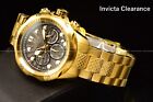 Invicta Men s 46mm Venom Chronograph Black Dial Gold Tone Ss Watch