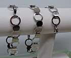 Bracelet Blanks Forms   Stainless Steel  9 Round Disks  10 Flat Connecting Loop
