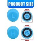 2pcs Ac Valve Core Caps  High Low Pressure R134a Vehicle Ac System Charging Port