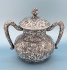 Victorian Antique Aesthetic Barbour Bros Silver Plate Reposse Sugar Creamer