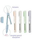 1pc Mini Portable Scissors   Paper Cutter  2-in-1 Pen Shape Art Tool - New
