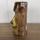 Vintage Pub Tiki Handpainted Ceramic Moai 3d Mug Philadelphia Mid Century