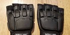 Paintball com Half Finger Hard Back Armored Gloves Small Black New Nice