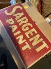 Vtg Sargent Paint Advertising Metal Sign Double Sided 24   x12   