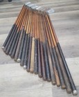 20 Antique Vintage 1920 s Hickory Wood Shaft Golf Clubs Good Shafts 37 To 39 25 