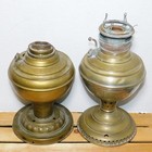 Antique The New Juno No  2 Table Oil Brass Lamp Circa 1895 For Restore Lot Of 2