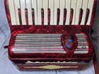 Beautiful Vintage Stanelli 25 Key Piano Accordion Made In Italy Red Accidental