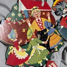 Vintage 1950 s Dolly Toy Company Mother Goose Nursery Rhymes Wall Decor 9 Pieces