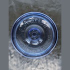 Goodrich Silvertowns Blue Glass Wheel Tire Ashtray Part Dealer Promo 4 Inch