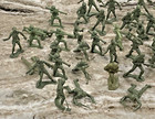 Vintage Tim-mee Green U s  Plastic Toy Army Men Soldiers 2  Mixed Era